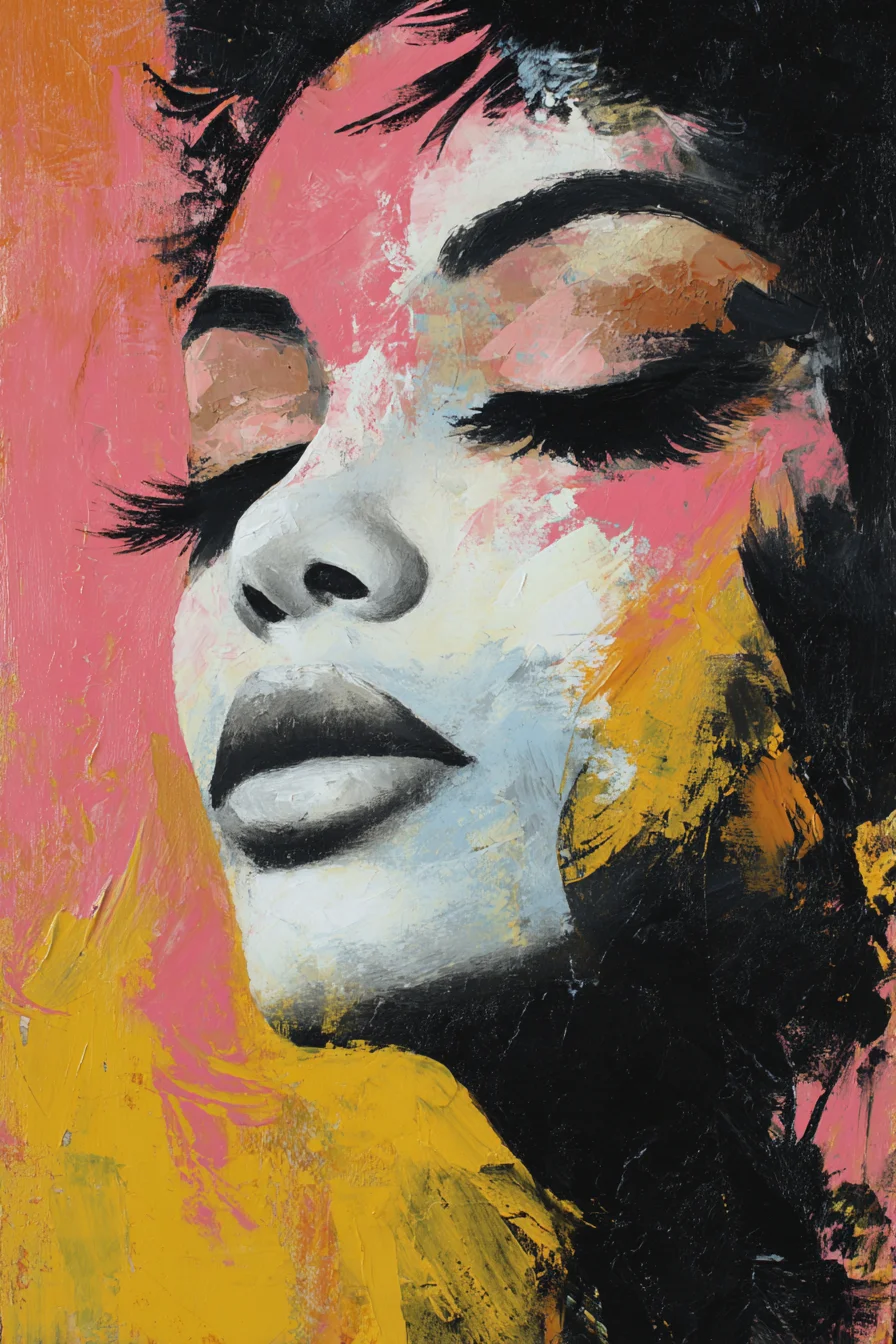 Bold Brushstrokes and Closed Eyes