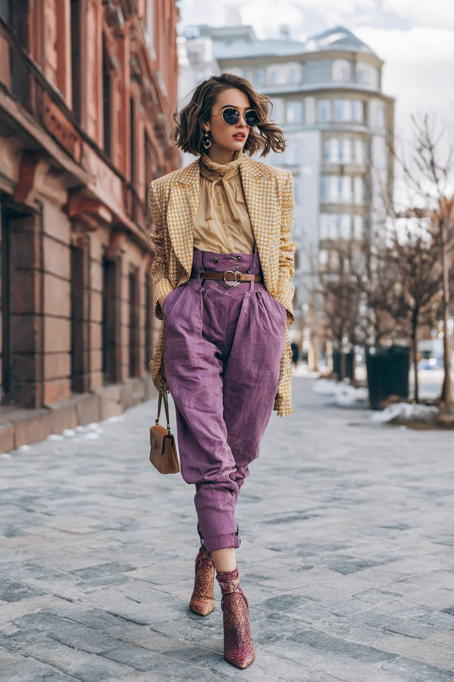 Bold Color Blocking on City Streets