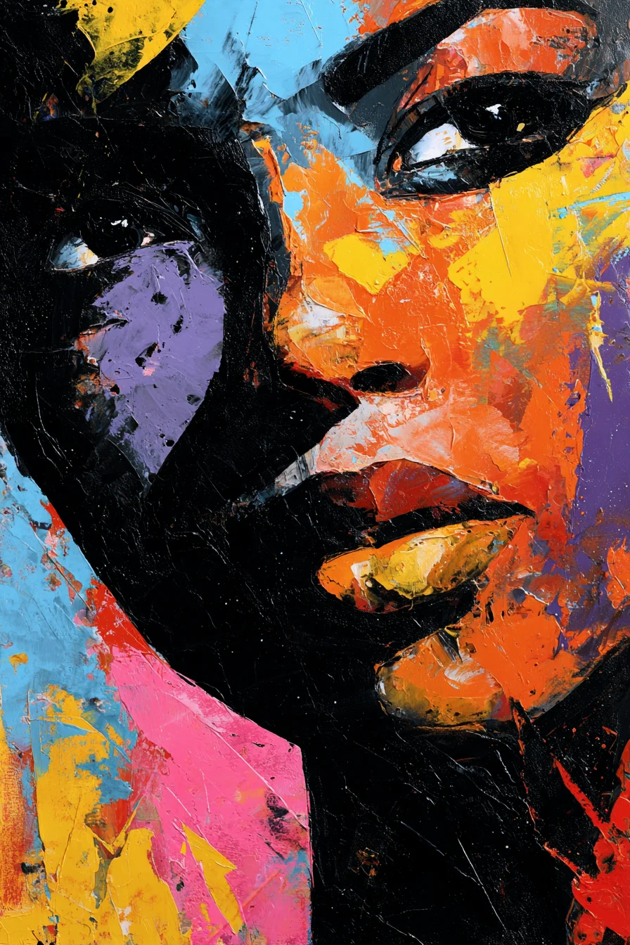 Bold Palette Knife Portrait