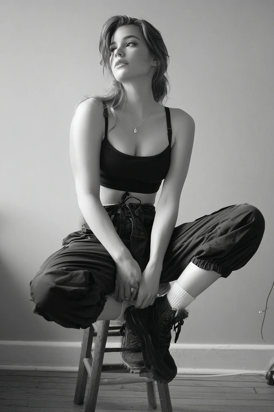 Casual Edge on a Bare Stool