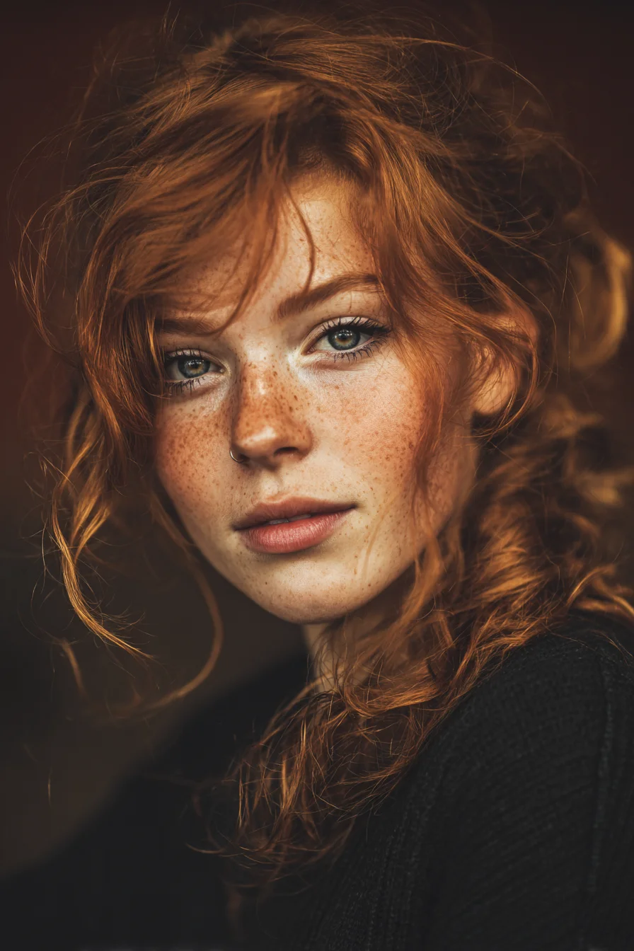 Copper Curls and a Steady Gaze