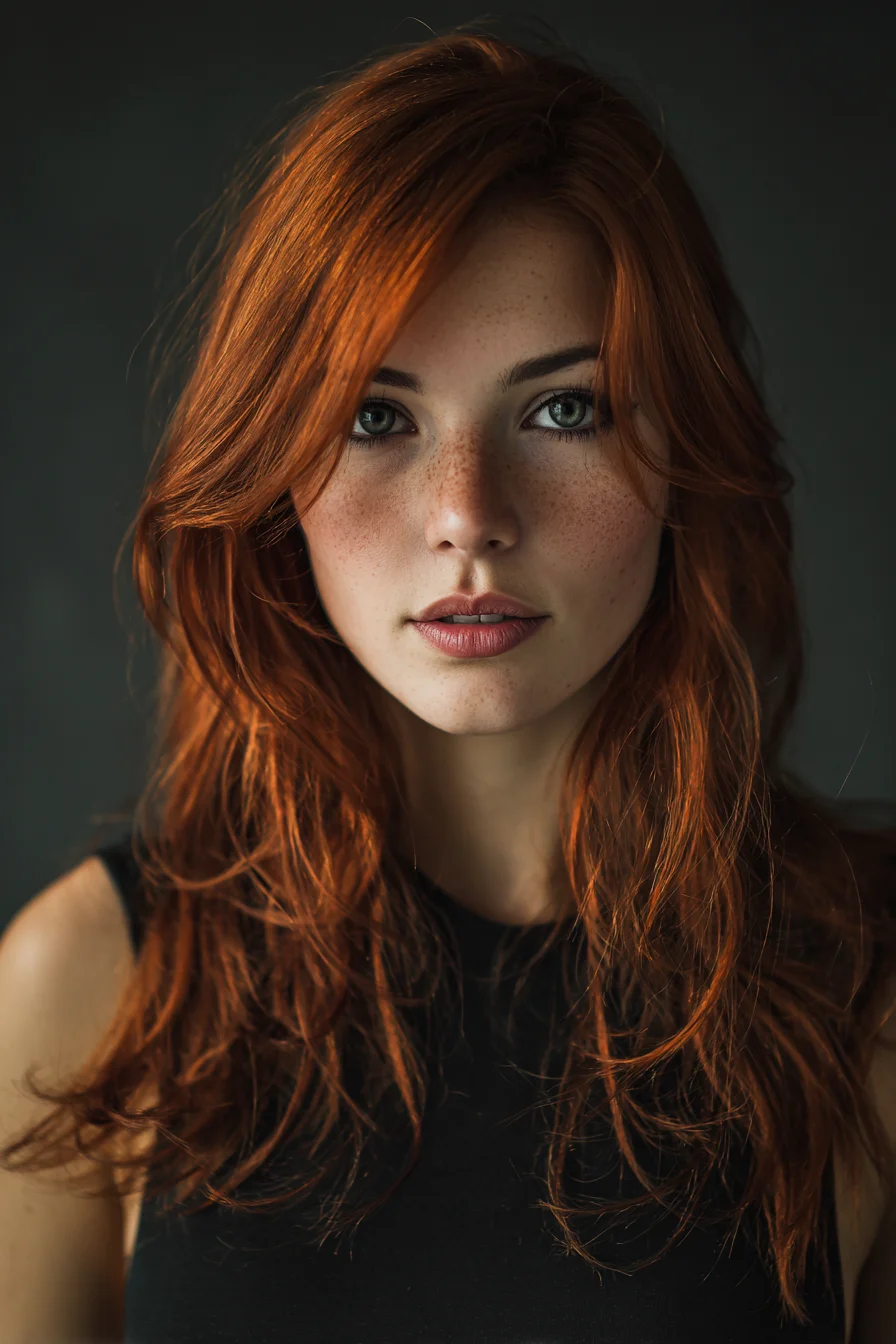 Copper Hair, Cool Gaze