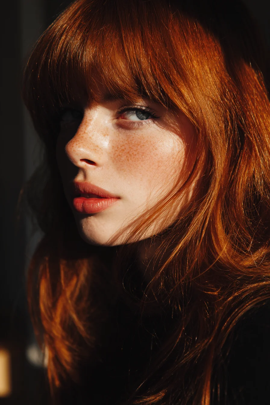 Copper Light and Freckled Skin