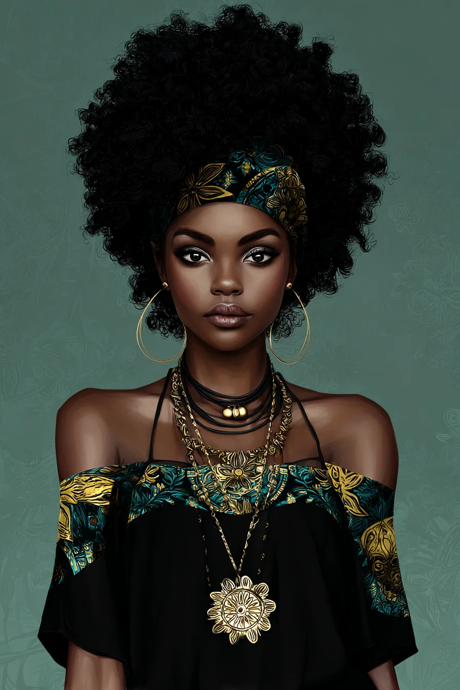 Crown of Curls and Gold