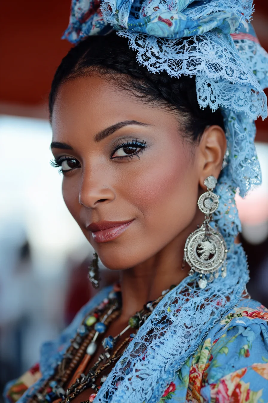 Dressed in Traditional Puerto Rican Style