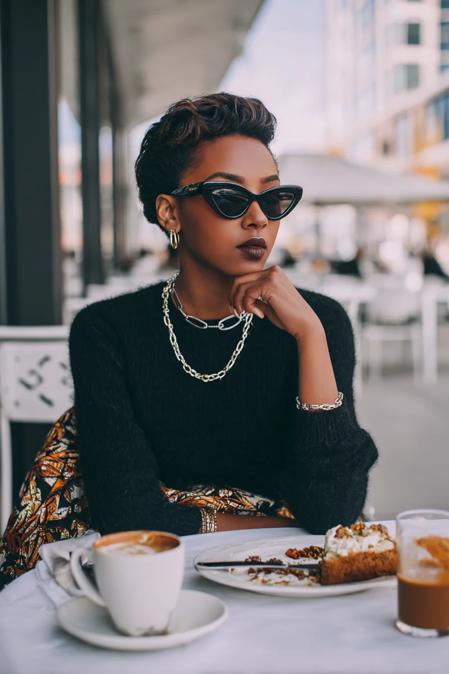 Effortless Cool at the Café