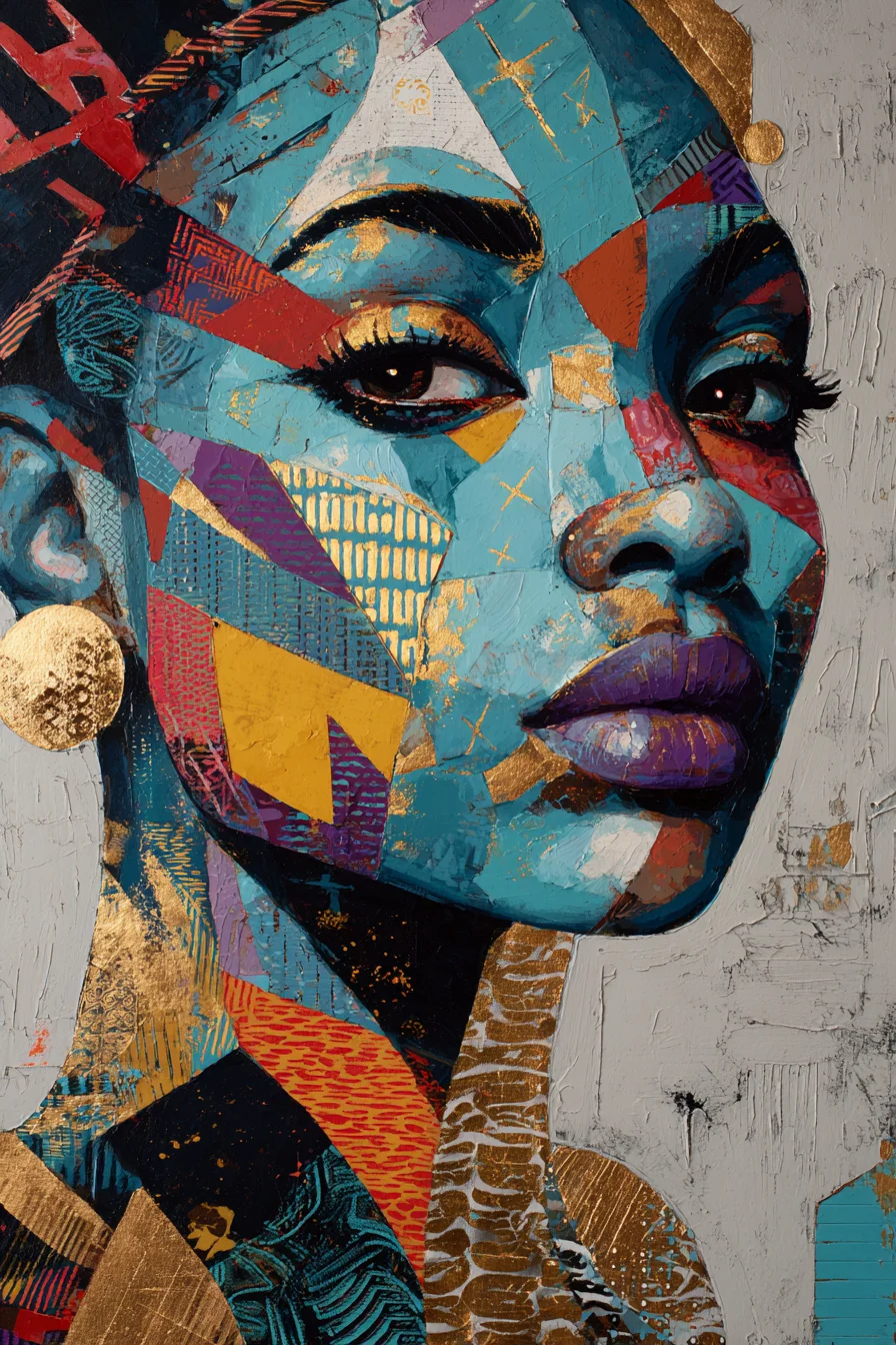 Fractured Beauty in Bold Color