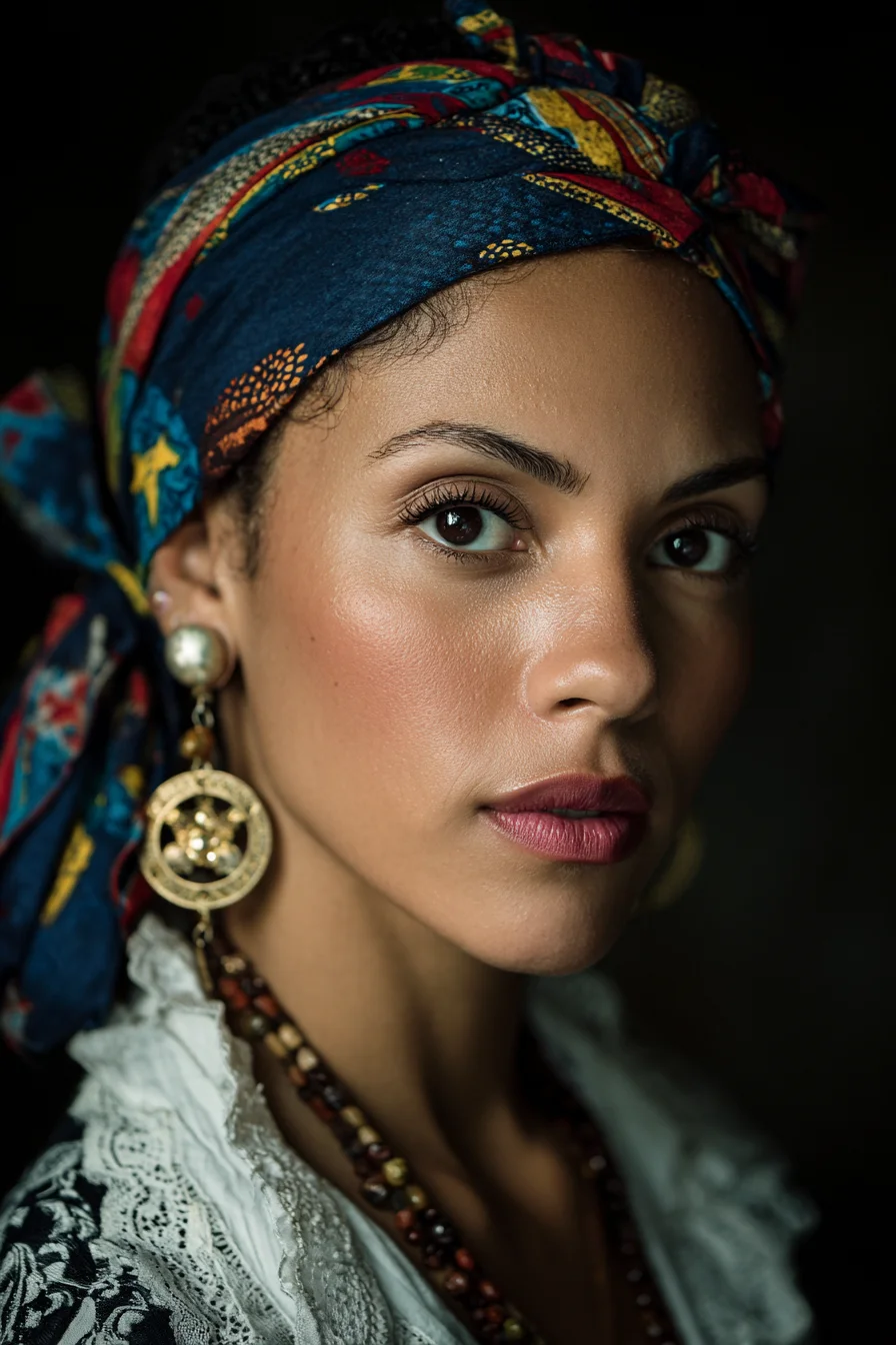 Gold, Silk, and a Steady Gaze