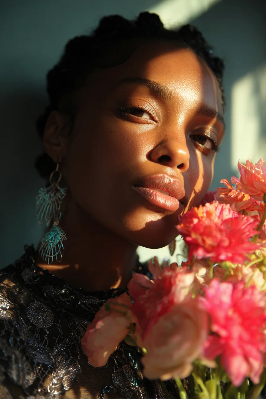 Golden Hour and Pink Peonies