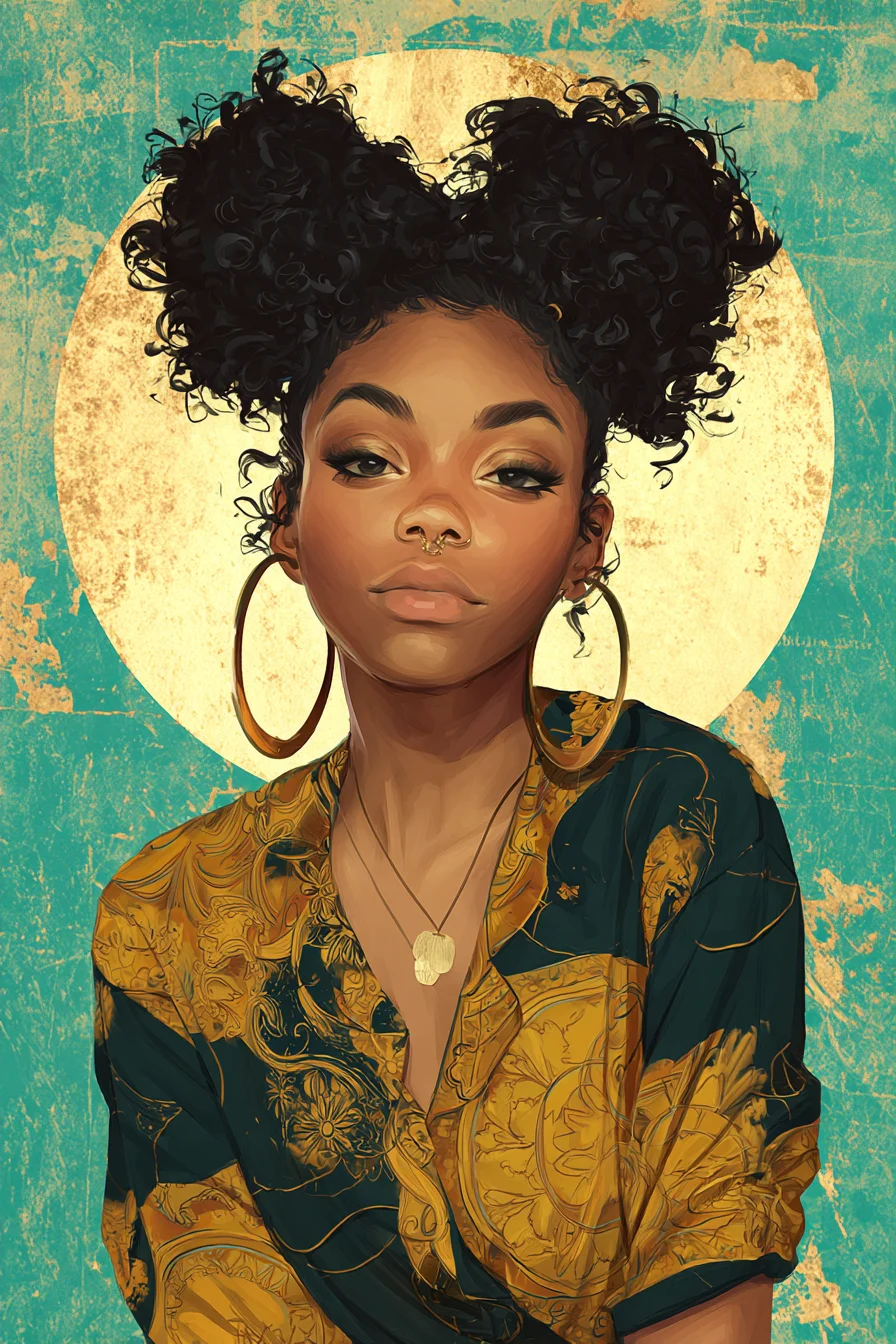 Golden Hour Portrait in Teal