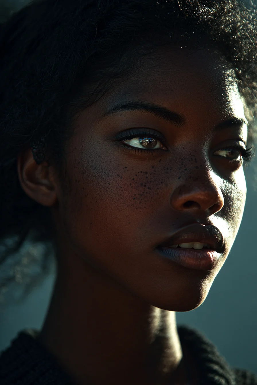 Golden Light and Freckled Skin