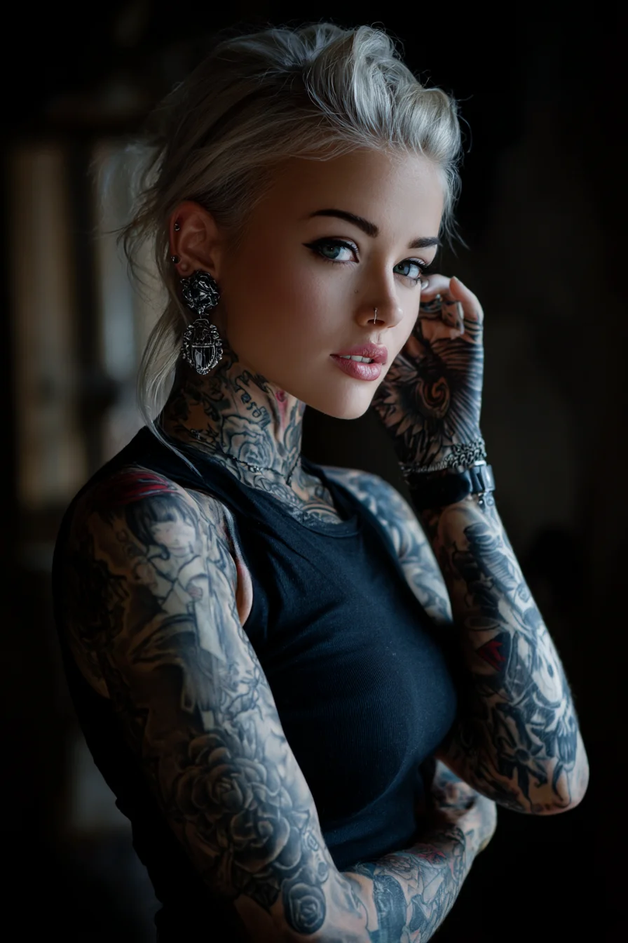 Ink and Attitude in Dark Contrast