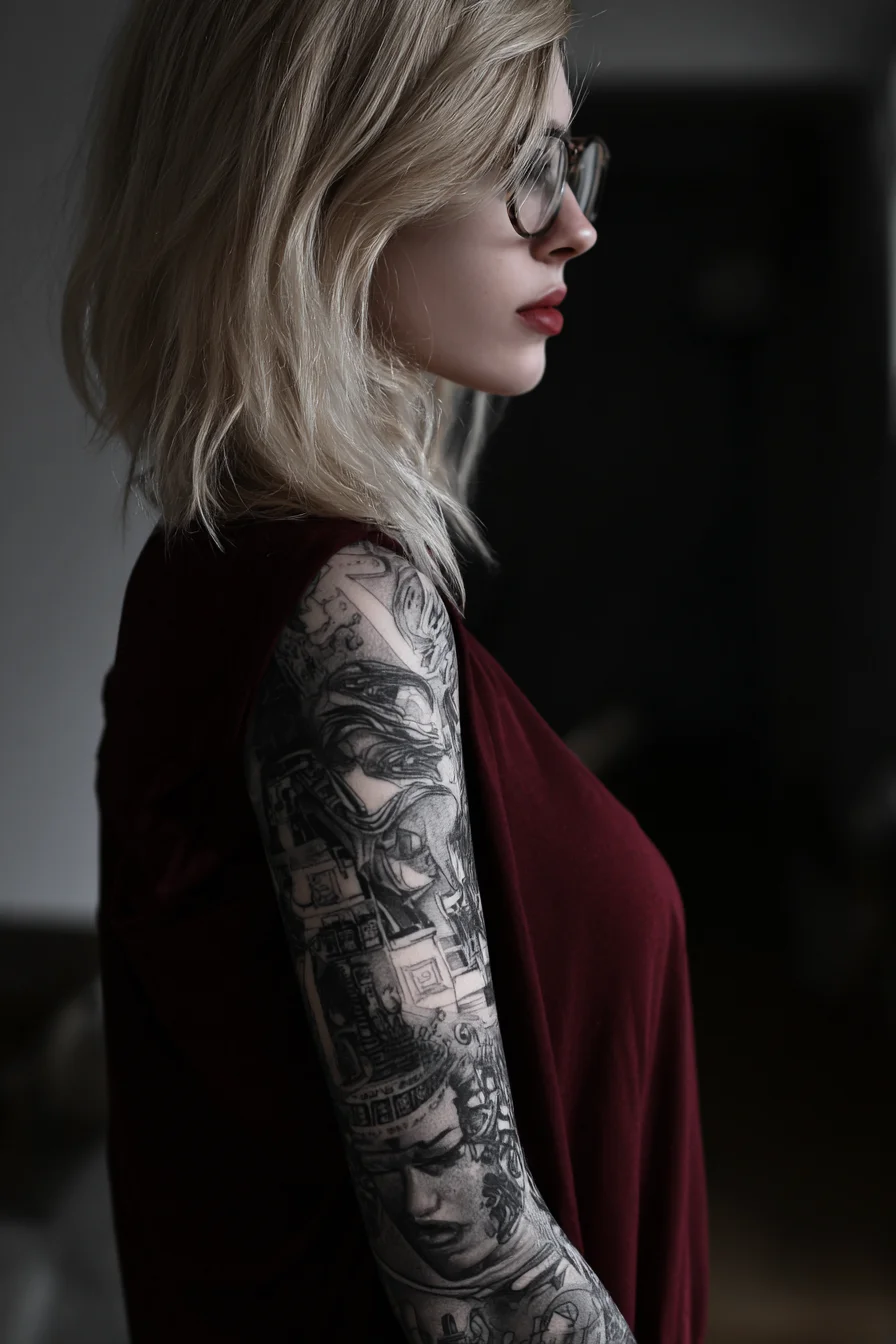 Ink and Attitude in Deep Crimson