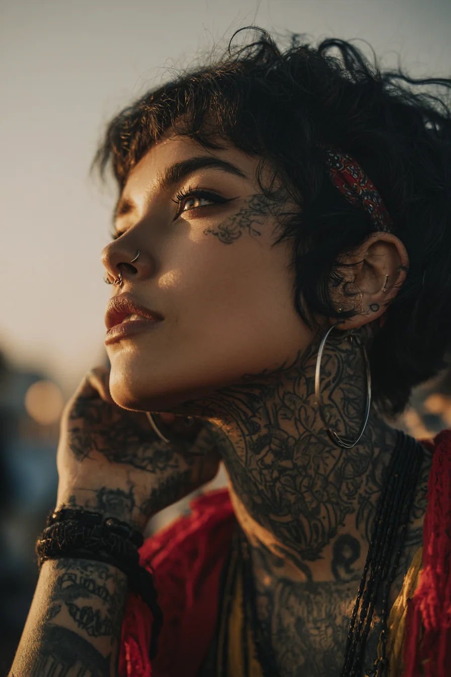 Ink and Golden Hour Light