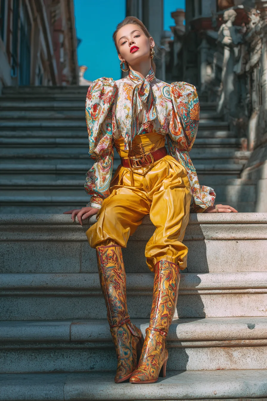 Maximalist Color on Ancient Steps