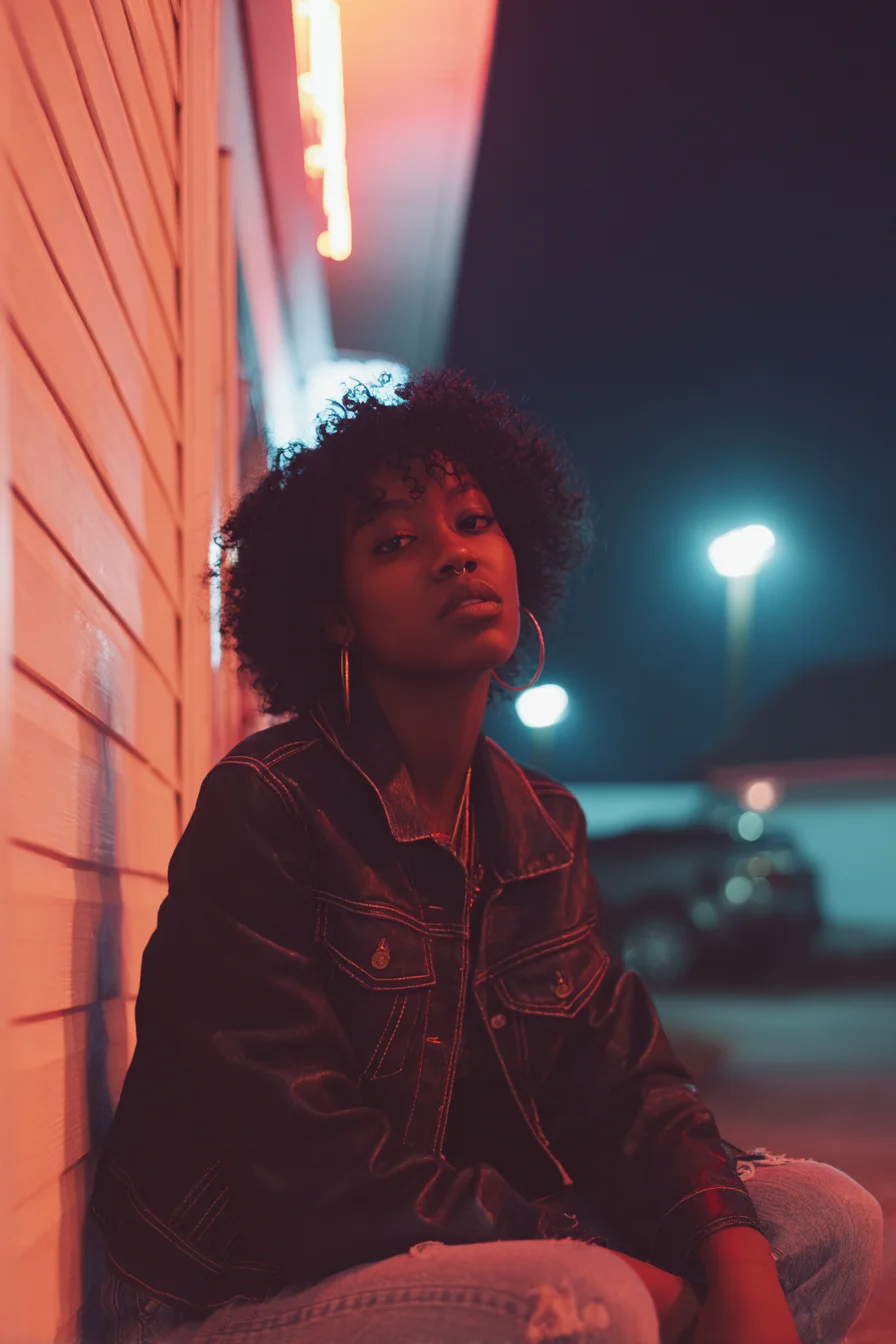 Neon Nights and Natural Curls