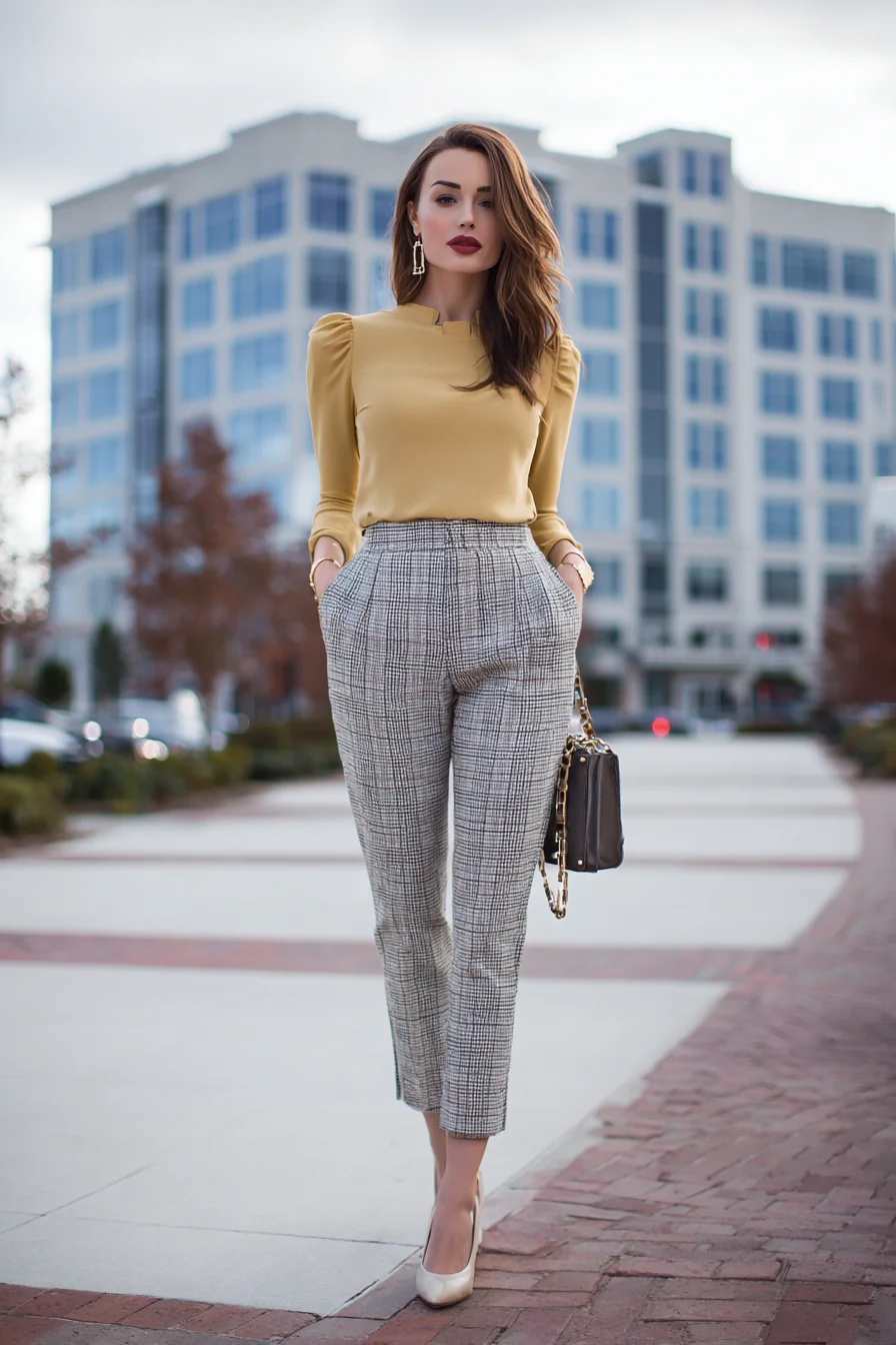 Polished City Style in Plaid