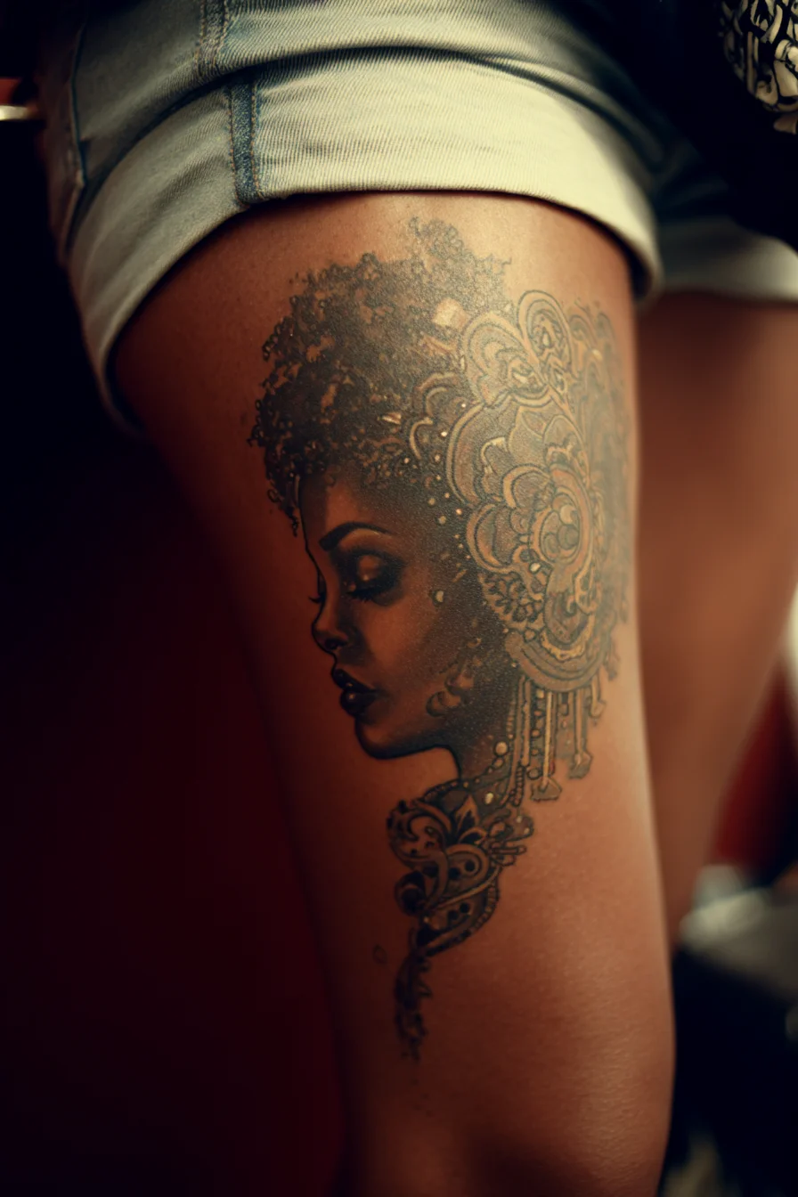 Portrait in Ink on Skin