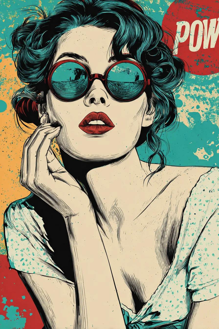 POW: Retro Glamour in Teal and Red