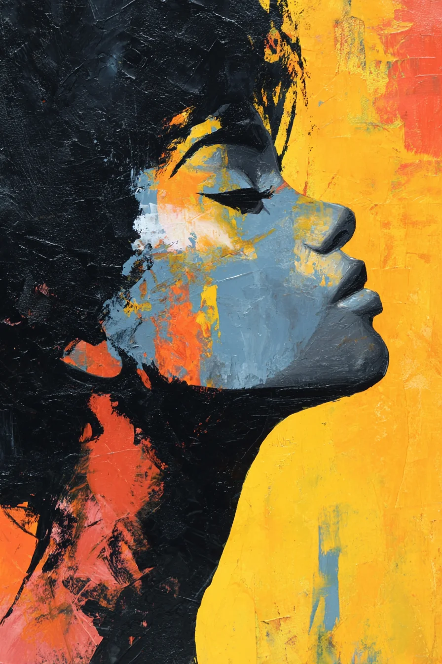 Profile in Bold Color