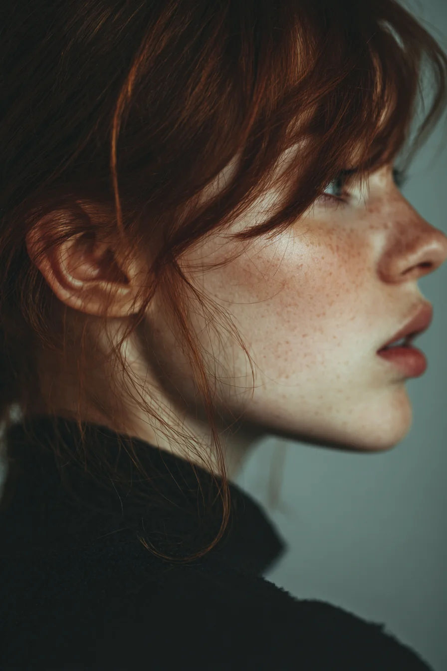 Quiet Gaze in Profile