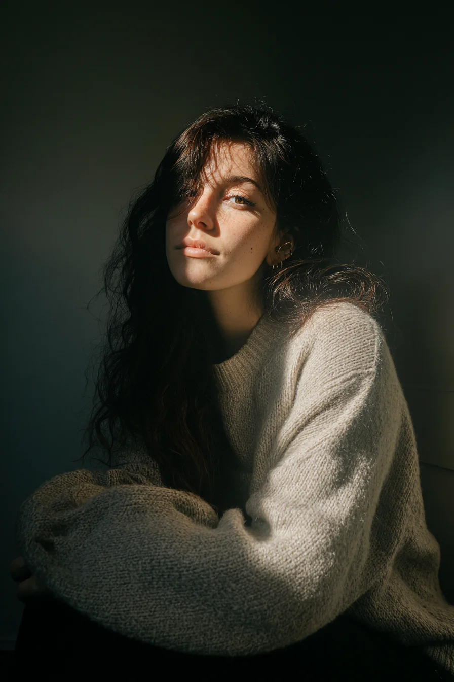 Quiet Light on Dark Hair