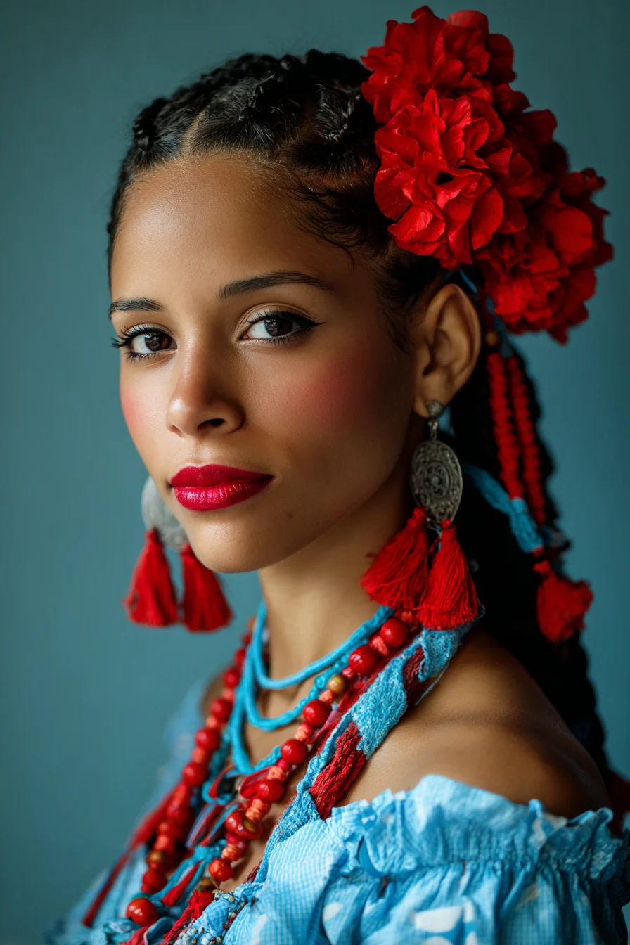 Red and Blue in Full Bloom