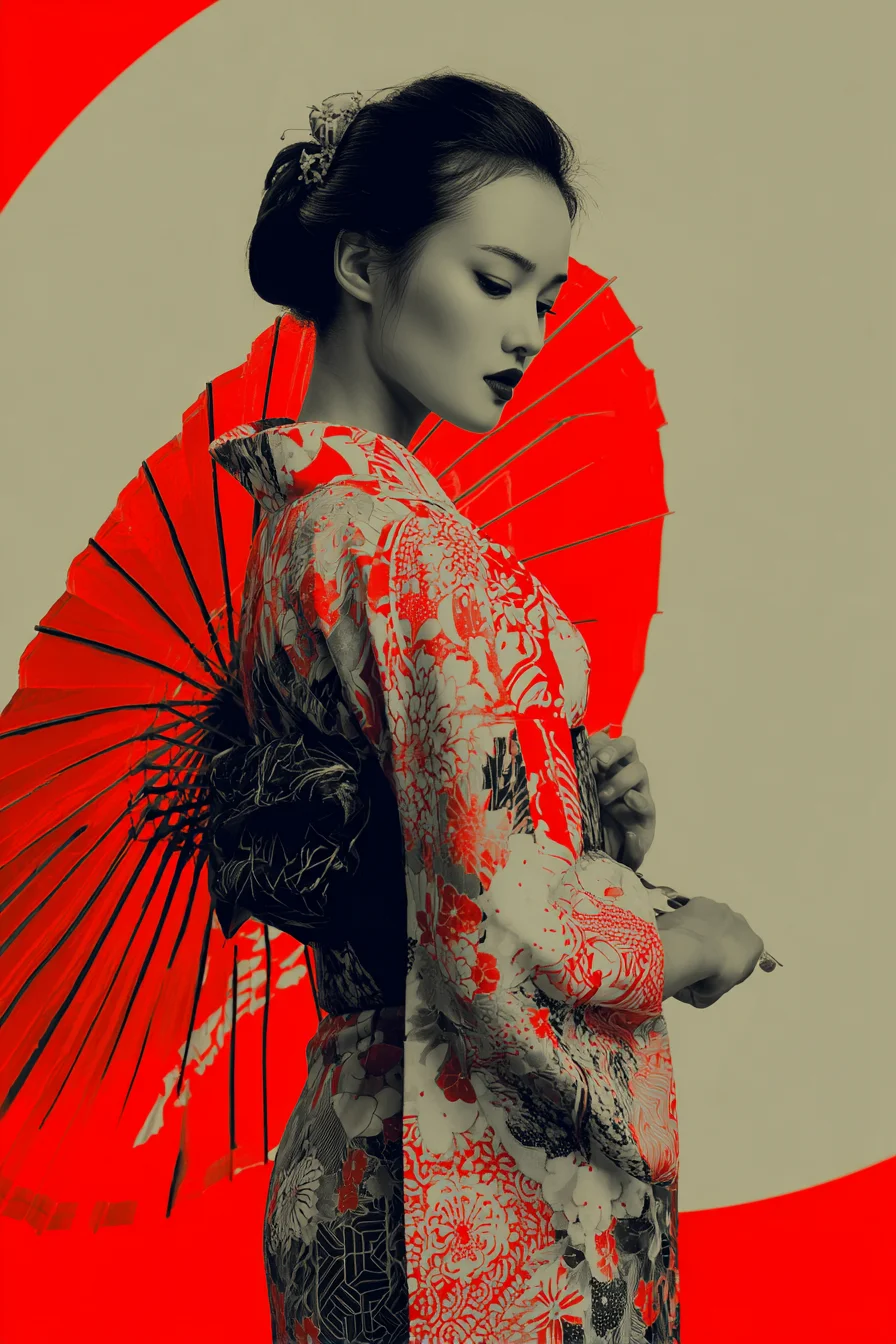 Red and Shadow in Still Silence