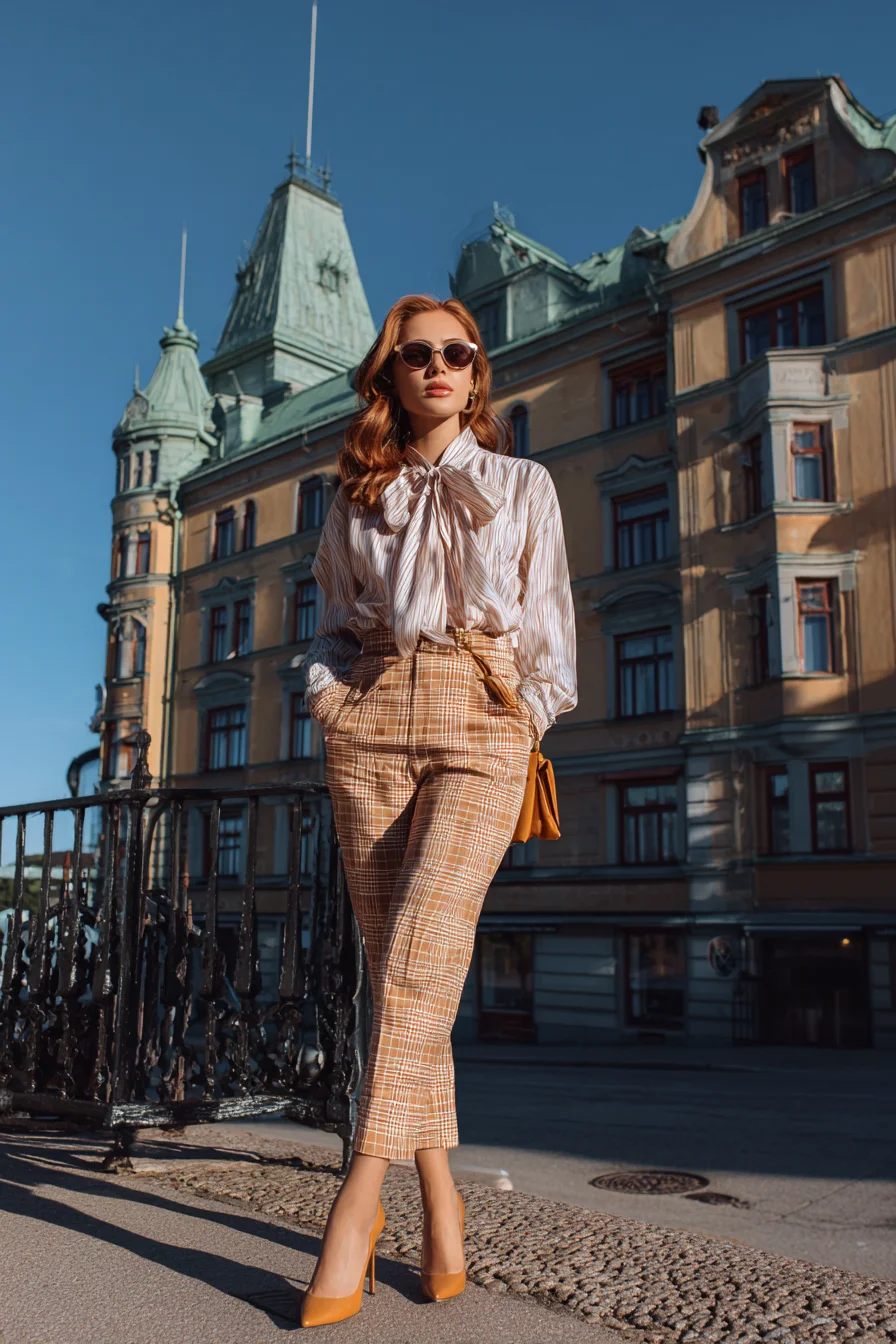 Retro Warmth on City Streets