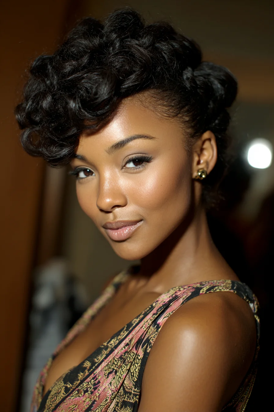Sculpted Curls With Old Hollywood Flair