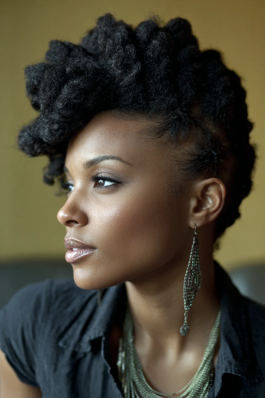 Sculptural Twists Swept High