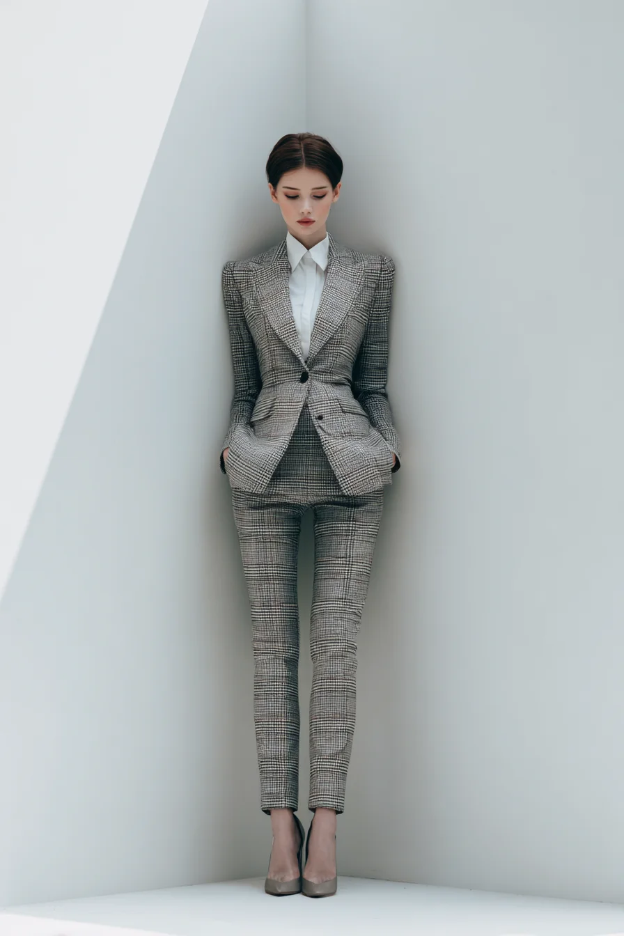 Sharp Lines in Glen Plaid