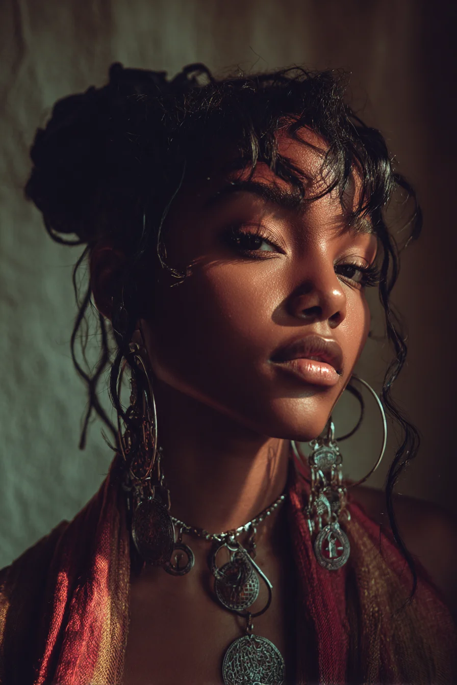 Silver and Shadow Portrait