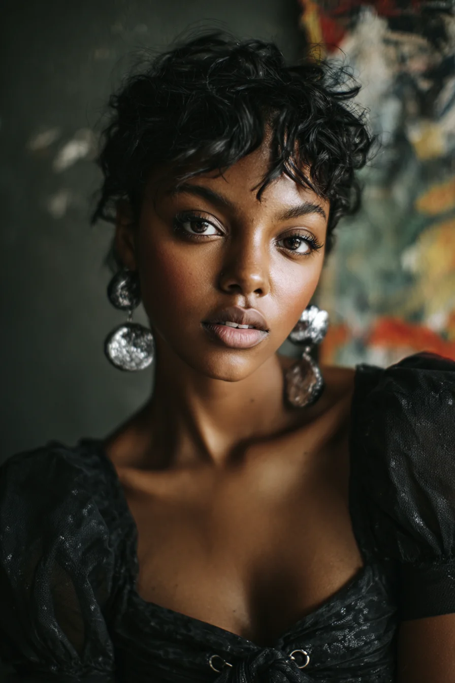 Silver and Shadow Portrait