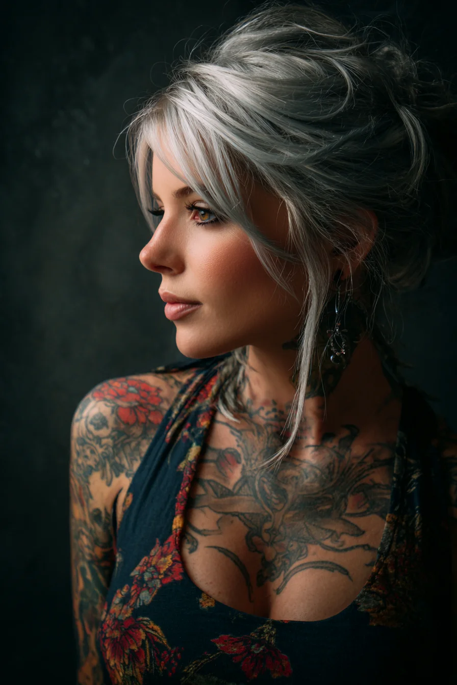 Silver Hair and Ink