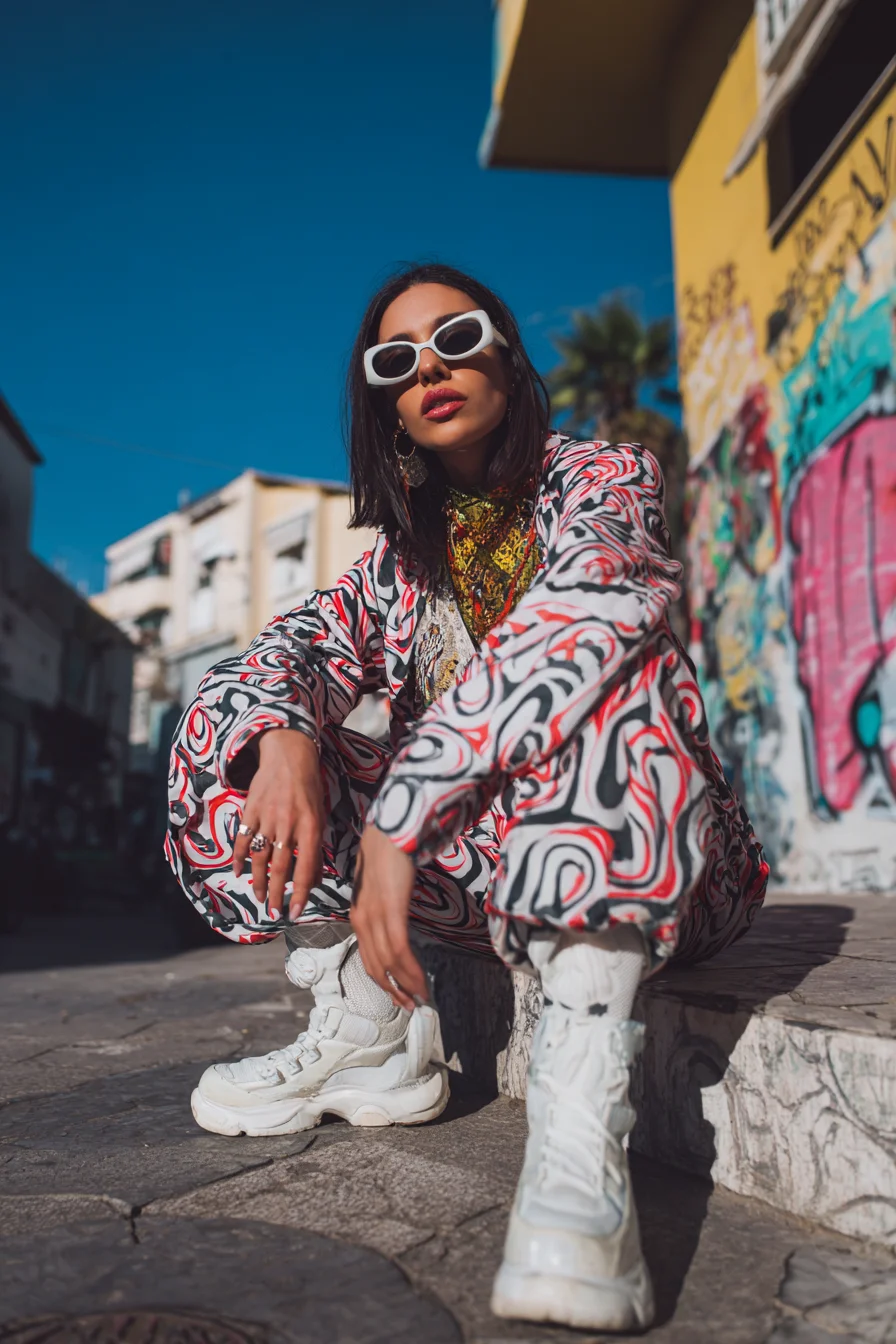 Street Art Energy in Swirl Print