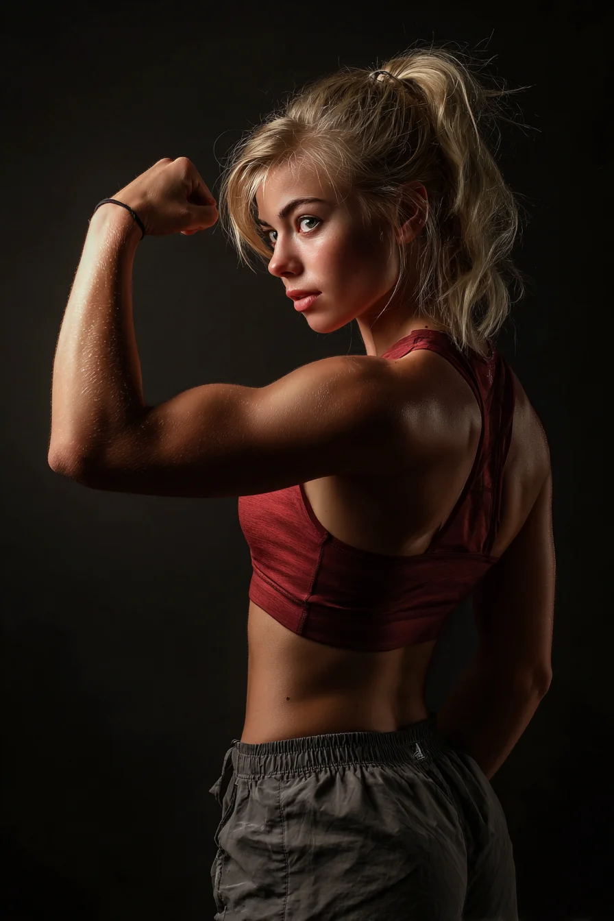 Strength Captured in Studio Light