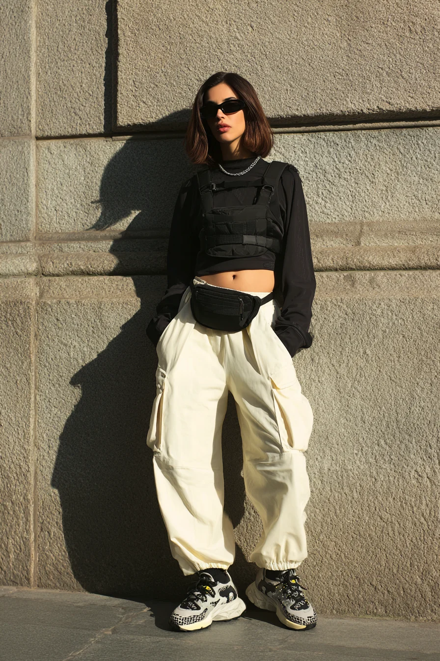 Utility Edge in Cream Cargos