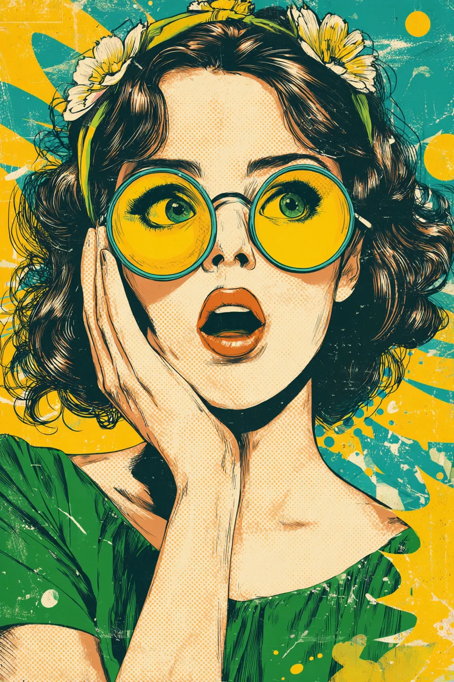 Wide-Eyed Wonder in Yellow Shades