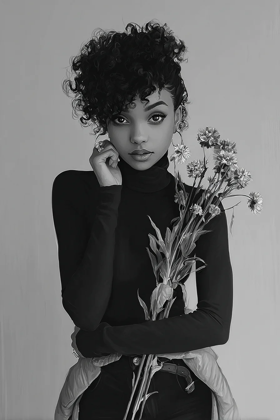 Wildflowers and a Steady Gaze